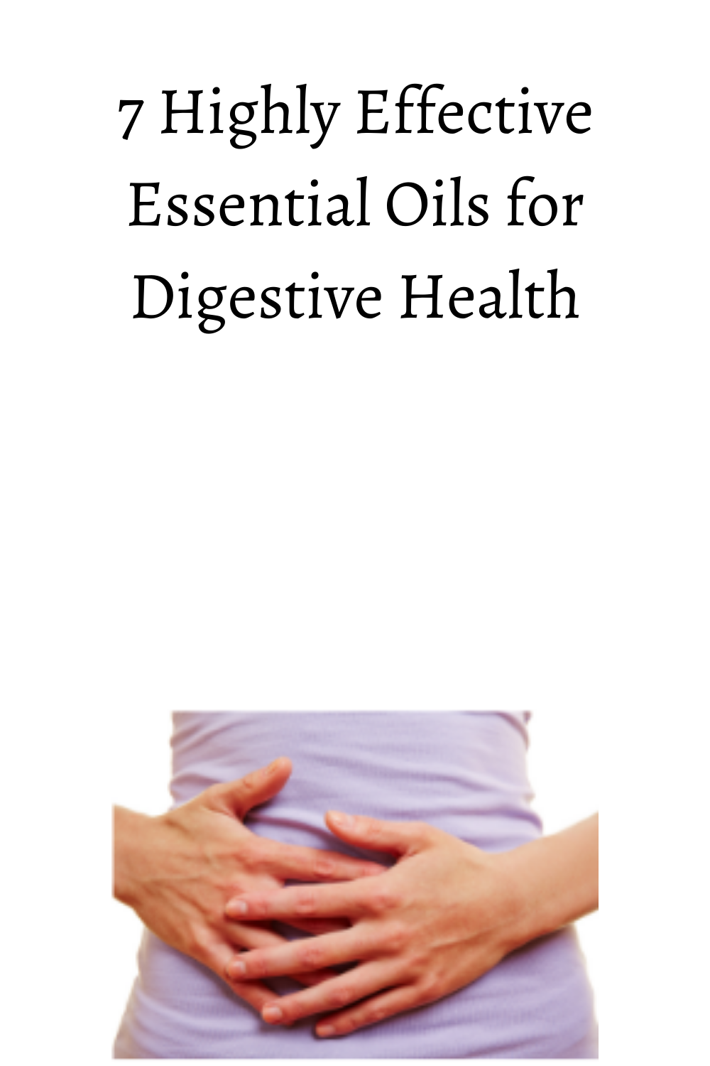 essential oils for digestive health