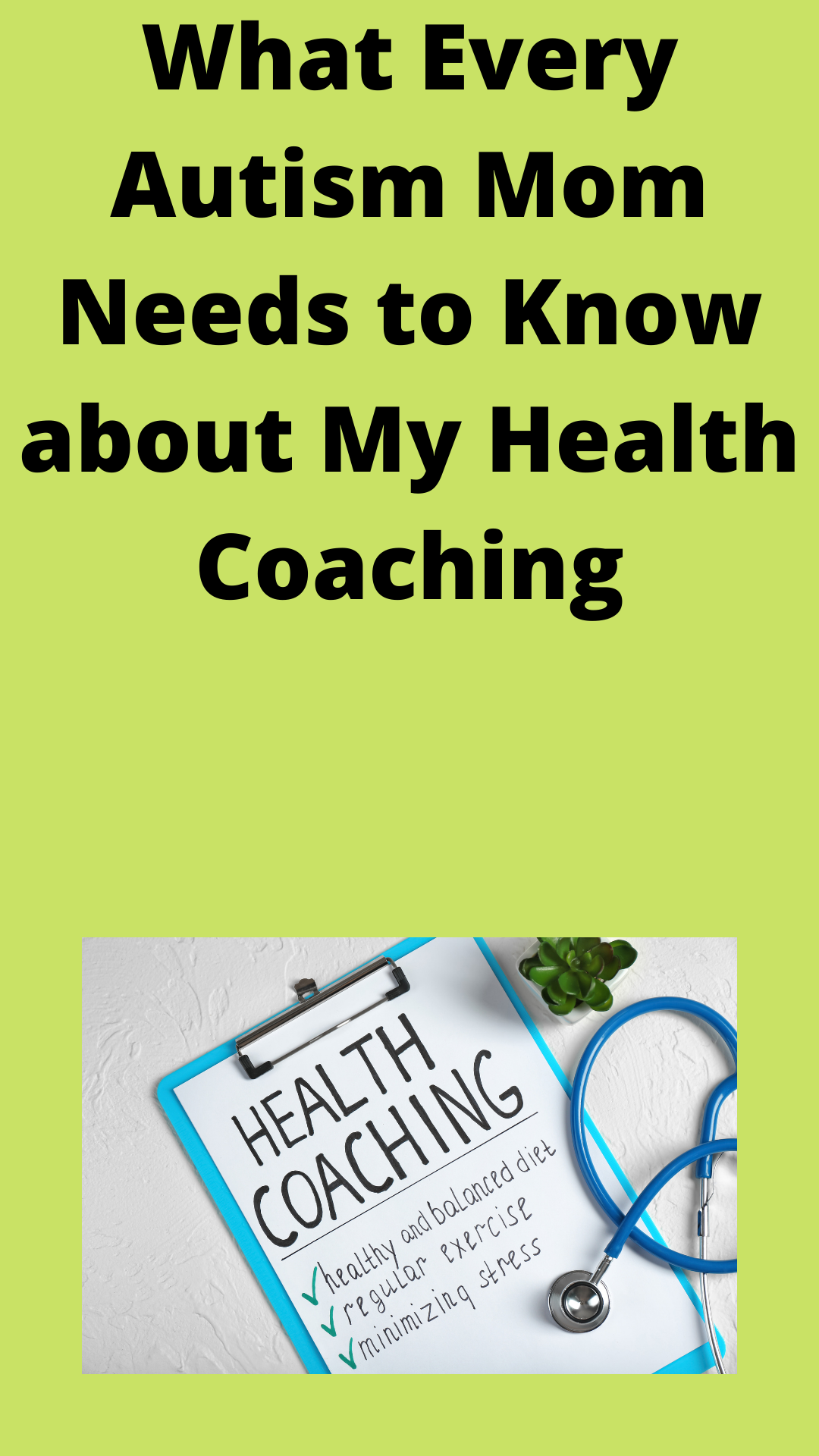 health coaching for autism