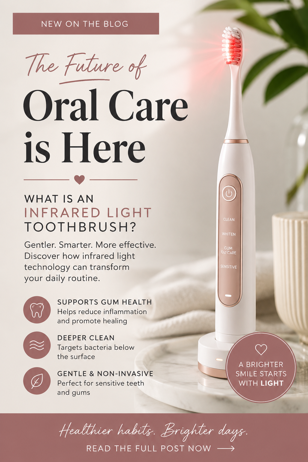 infrared light toothbrush
